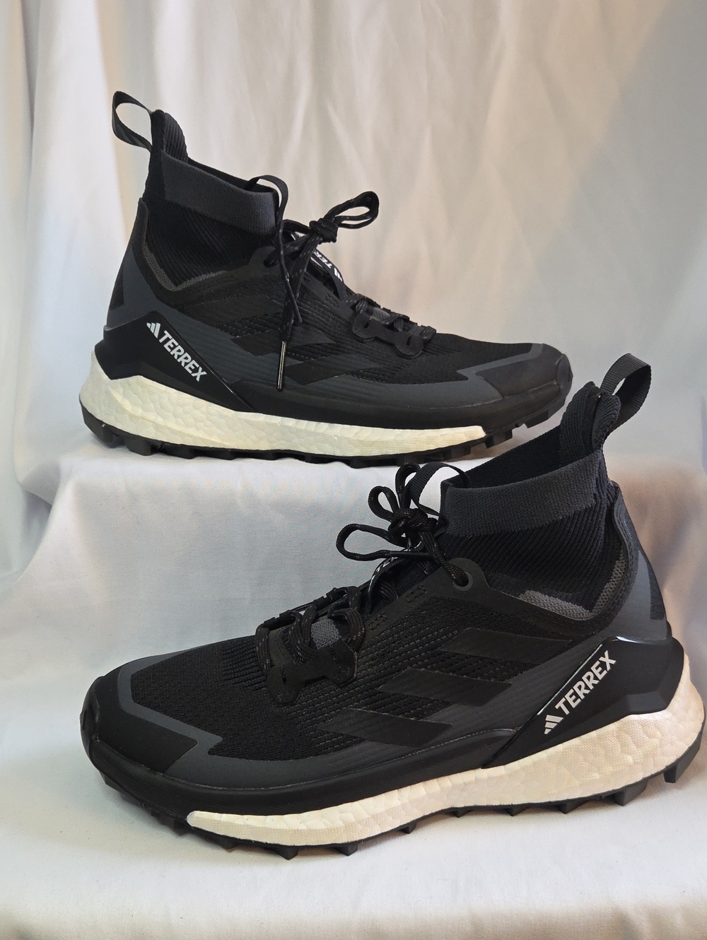 Adidas Terrex Free Hiker 2.0 Women’s 7.5 Black White Sneaker Boots